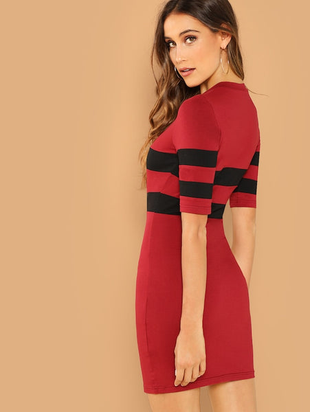 Rib Knit Bodycon Dress
